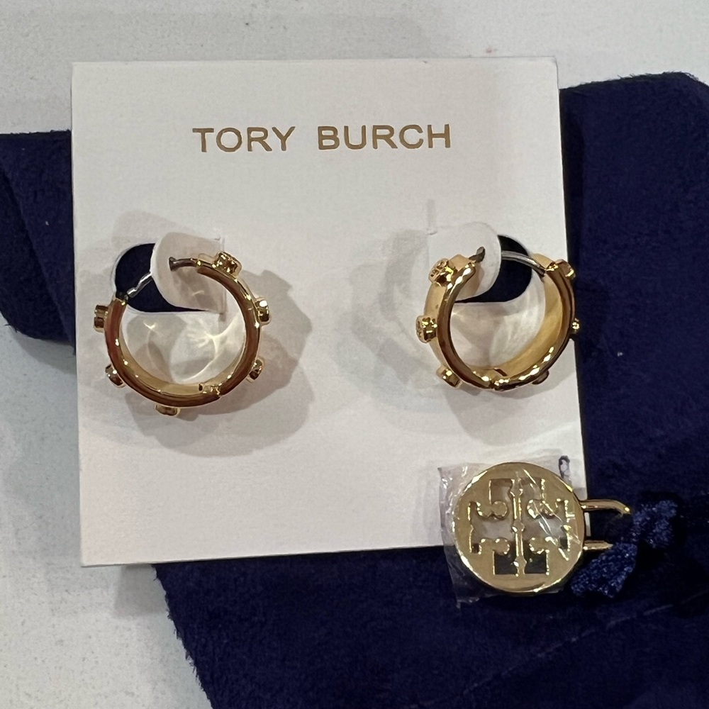 💛TORY BURCH Miller Small Hoop.